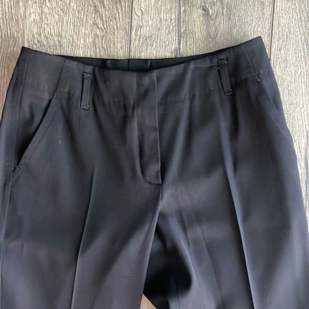ESCADA pants trousers size 34 or 4 or XS black career Pleated - Picture 3 of 13